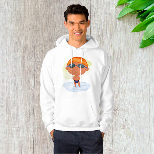 Boy Swimming Mens Hoodie