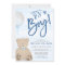 Boy Teddy Bear Blue Balloon Baby Shower
