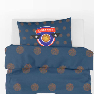 Boy Teen Basketball Ball Sports Blue Red Athlete Pillowcase