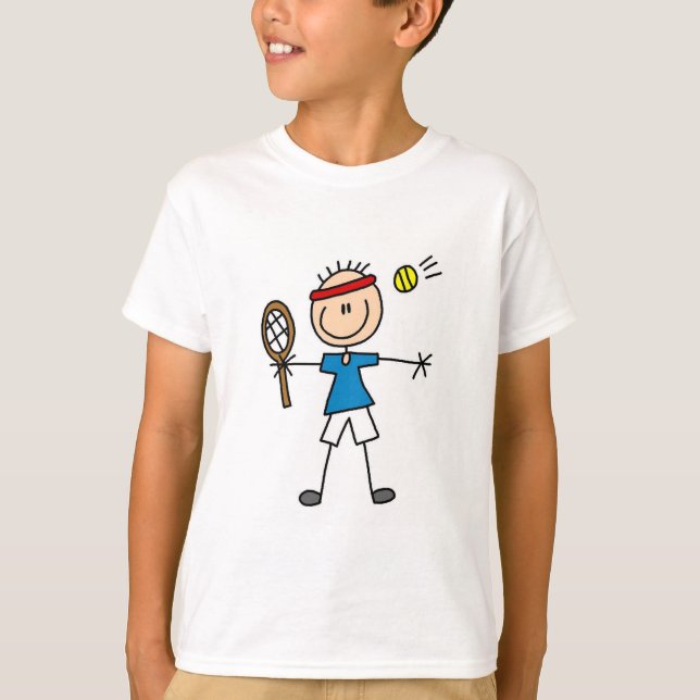 Boy Tennis Player tshirts and Gifts (Front)