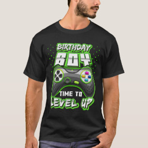 Boy Time To Level Up Video Game Birthday Gamer 11 T-Shirt
