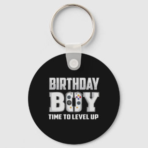Boy Time To Level Up Video Game Birthday Gamer 5  Key Ring