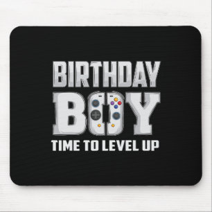Boy Time To Level Up Video Game Birthday Gamer 5 Mouse Pad