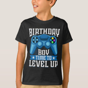 Boy Time To Level Up Video Game Birthday Gamer 7  T-Shirt