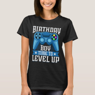 Boy Time To Level Up Video Game Birthday Gamer 7 T-Shirt