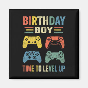 Boy Time To Level Up Video Game Birthday Gift Boys Magnet