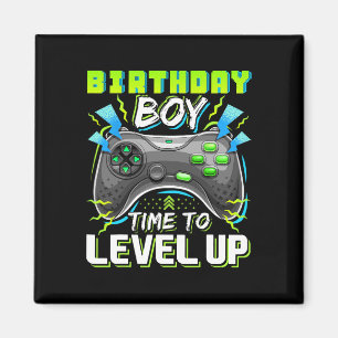 Boy Time To Level Up Video Game Birthday Gift Boys Magnet