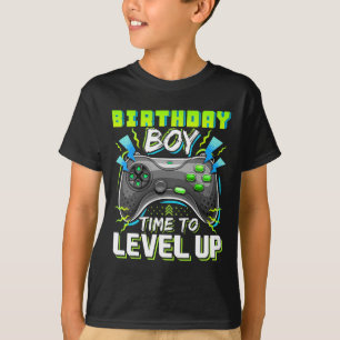 Boy Time To Level Up Video Game Birthday Gift Boys T-Shirt