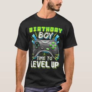 Boy Time To Level Up Video Game Birthday Gift Boys T-Shirt