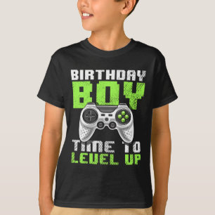 Boy Time To Level Up Video Game Birthday Gift Boys T-Shirt