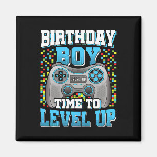 Boy Time To Level Up Video Game Birthday Kid 2  Magnet