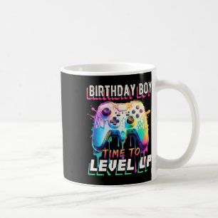 Boy Time To Level Up Video Game Birthday Party Boy Coffee Mug