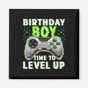 Boy Time To Level Up Video Games Gamer Birthday  Magnet