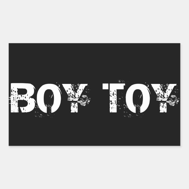 BOY TOY RECTANGULAR STICKER (Front)