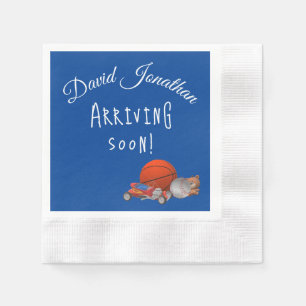 Boy Toys Themed Baby Shower Napkin