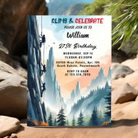 Boy Tree Fun Cliff Rock Climbing 21st Birthday