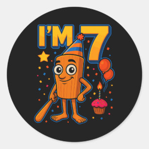 Boy Tung Tung Sahur 7 Year Old Italian Brainrot 7t Classic Round Sticker