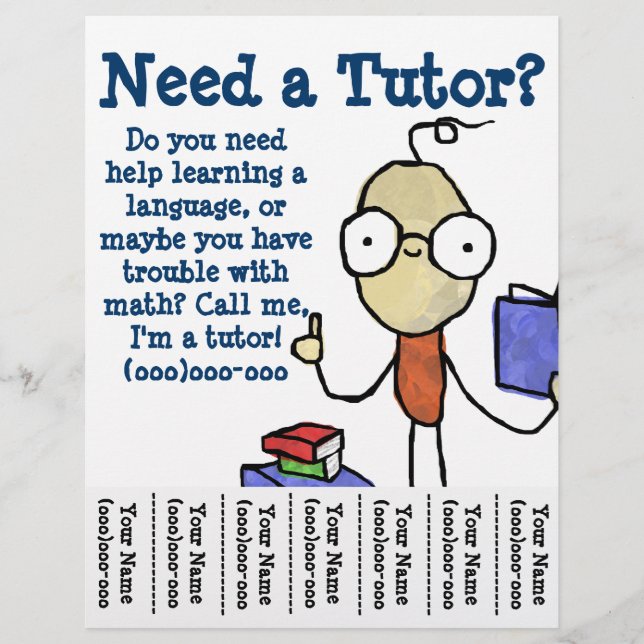 Boy Tutor Flyer (Front)