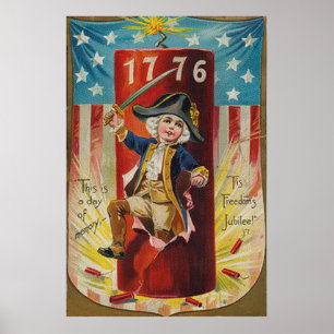 Boy Uniform Fireworks Firecracker Explosion Poster
