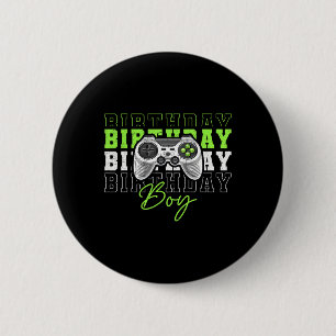 Boy Video Game Birthday Party For Boys Kids  6 Cm Round Badge