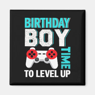 Boy Video Game Birthday Party  Magnet