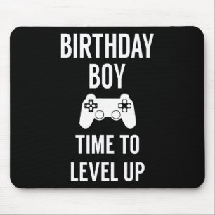 Boy Video Game Birthday Party  Mouse Pad