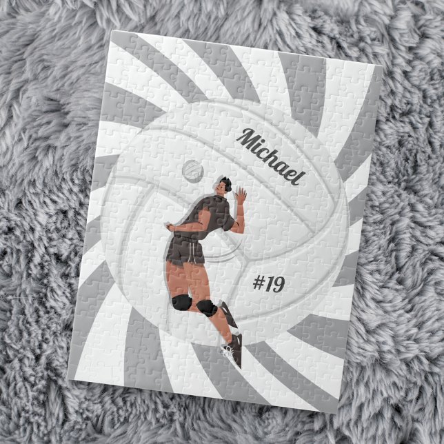 Boy Volleyball Player Kid Name Jersey Team Number  Jigsaw Puzzle (Creator Uploaded)