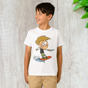 Boy Wakeboarding Fun Summer Water Sports T-Shirt