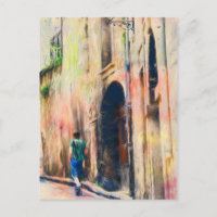Boy Walking Away French Street