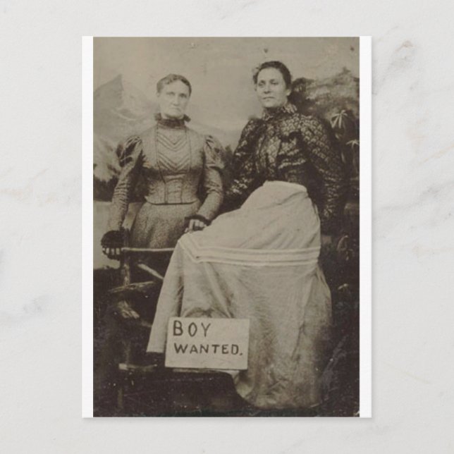 Boy Wanted Postcard (Front)