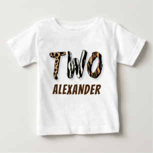 Boy Wild Safari 2nd Birthday Baby T-Shirt