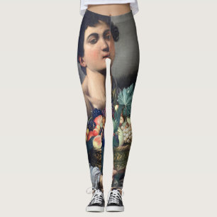 Boy with a Basket of Fruit (Caravaggio) Leggings