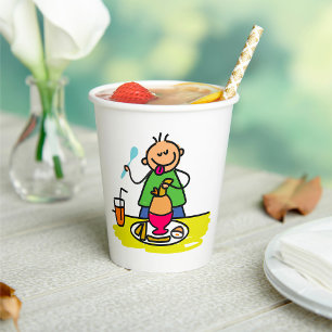 Boy With A Boiled Egg Paper Cups