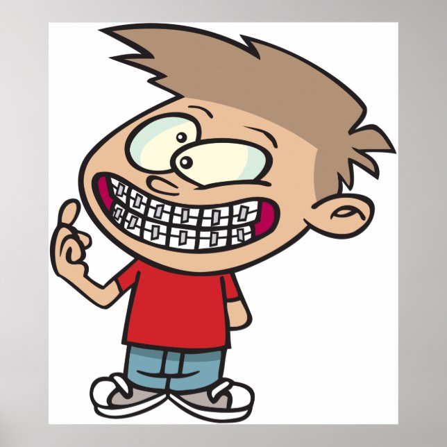 Boy With Braces Poster (Front)