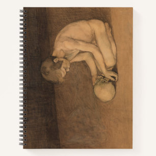 Boy with Skull (by Magnus Enckell) Notebook