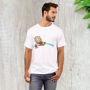 Boy with Water Gun Summer Fun T-Shirt