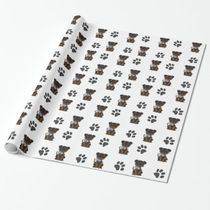 Boy Yorkshire Terrier Wrapping Paper
