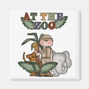 Boy Zoo Keeper Tshirts and Gifts Magnet