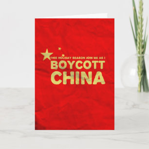 Boycott China...Buy American Lead Toys! Holiday Card
