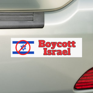 Boycott Israel Bumper Sticker