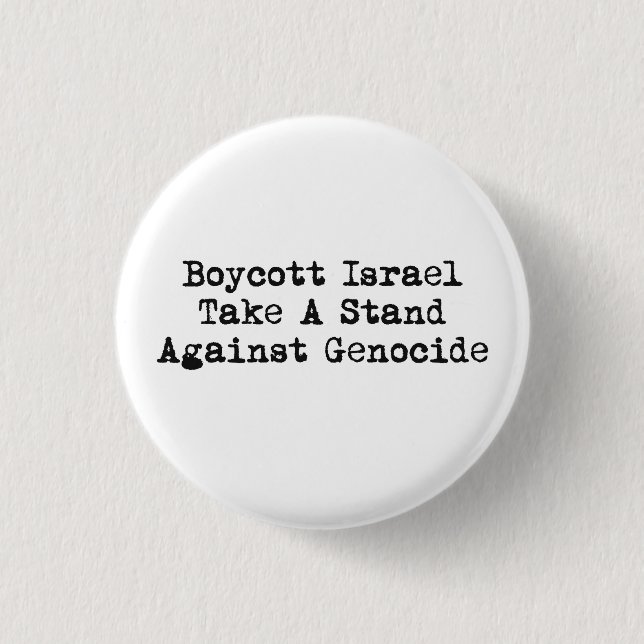 Boycott Israel Button (Front)
