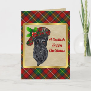 Boyd Badge & Tartan Personalised Xmas Card