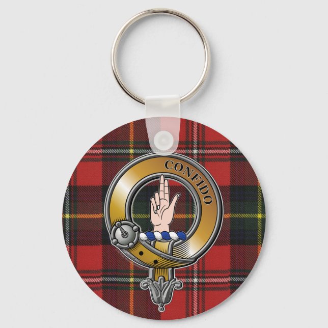 Boyd Tartan & Badge Key Ring (Front)