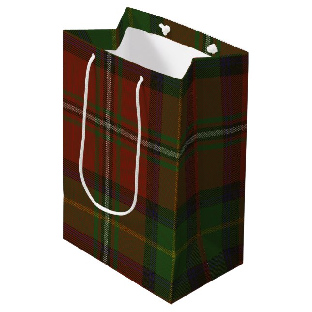 Boyd Tartan Medium Gift Bag (Front Angled)