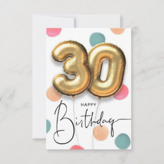 boyfriend 30th birthday card