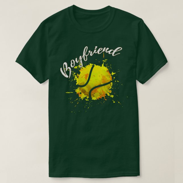 Boyfriend Baseball Colourful T-Shirt (Design Front)