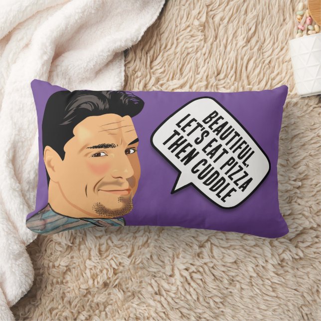 BOYFRIEND CUDDLE PILLOWS PIZZA - "MR.PERFECT" (Blanket)