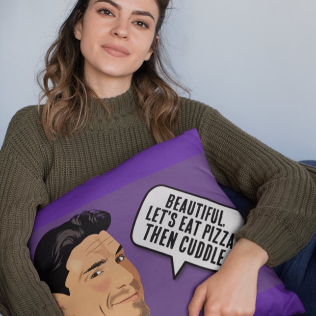 BOYFRIEND CUDDLE PILLOWS PIZZA - "MR.PERFECT" (Creator Uploaded)