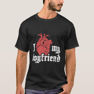 Boyfriend Cute Emo Emocore Hardcore Punk Music Emo T-Shirt