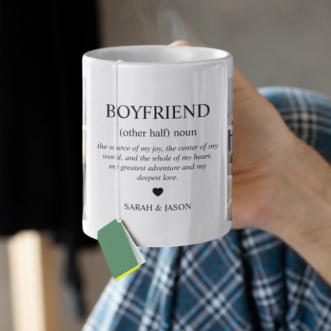 Boyfriend Definition Photo Collage Coffee Mug (Creator Uploaded)